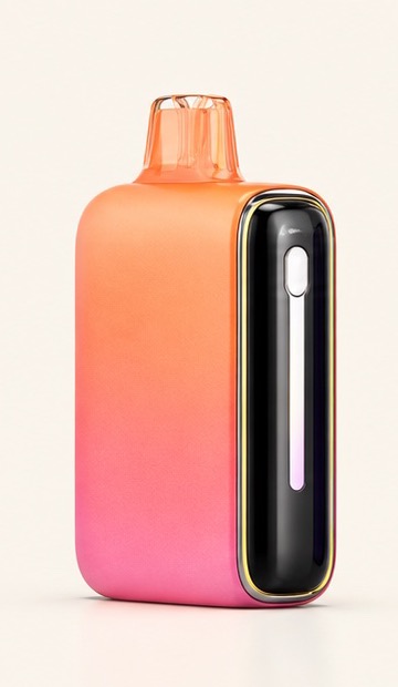 Illustrative orange / hot pink device format